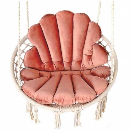 Poduszki na huśtawke,krzesło (2 szt.)- RÓŻ velvet